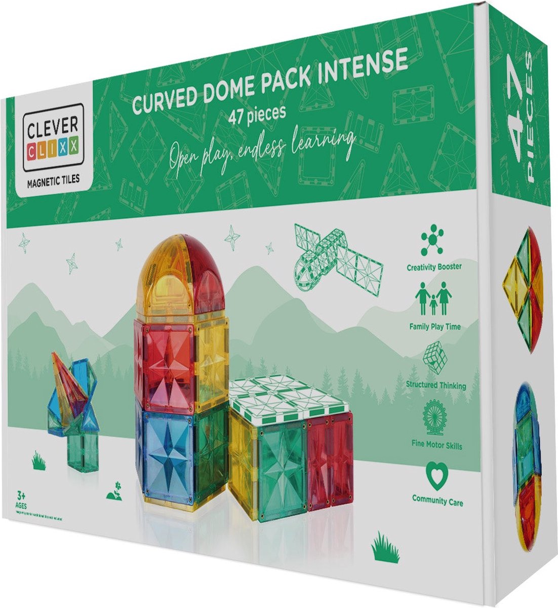 Curved Dome Pack Intense | 47 pieces | Speelgoed +3 jaar